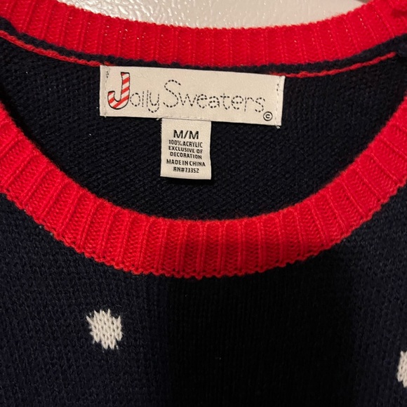 Men's Jolly Sweaters Hunting Santa‎ "UGLY" Christmas Sweater Acrylic Size Medium - Picture 3 of 6